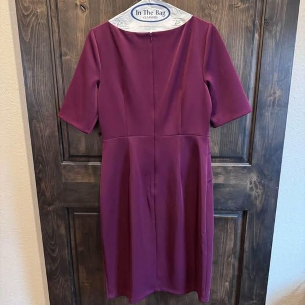 Vince Camuto Waist Tuck Ruffle Skirt Scuba Dress Size 12 - Picture 4 of 5